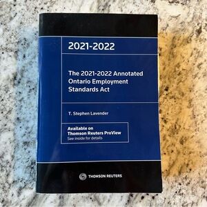 The 2021-2022 Annotated Ontario Employment Standards Act | Employment Law